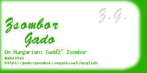 zsombor gado business card